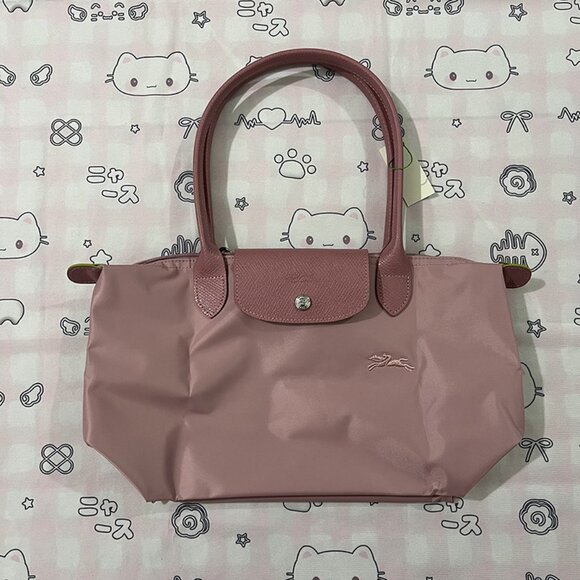 Le Pliage Foldable Shoulder Tote in Petal Pink - Picture 1 of 8